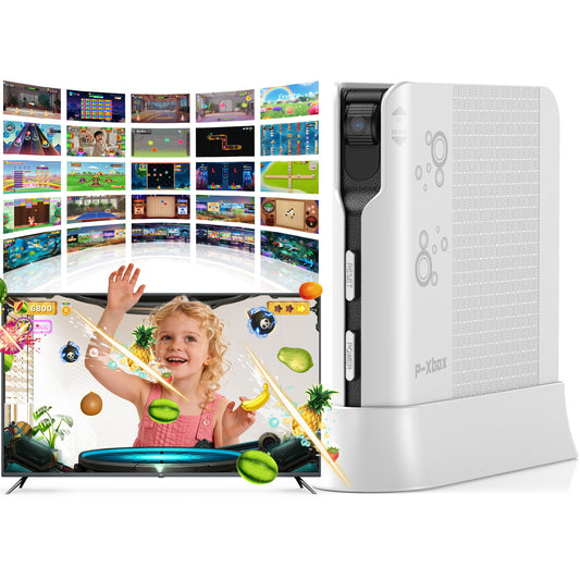 MetFut AR Motion Game Console for Kids & Adults Plug & Play TV Games, Indoor Physical Interactive Play, Ideal for Family Game Nights, Playtime & Playdates