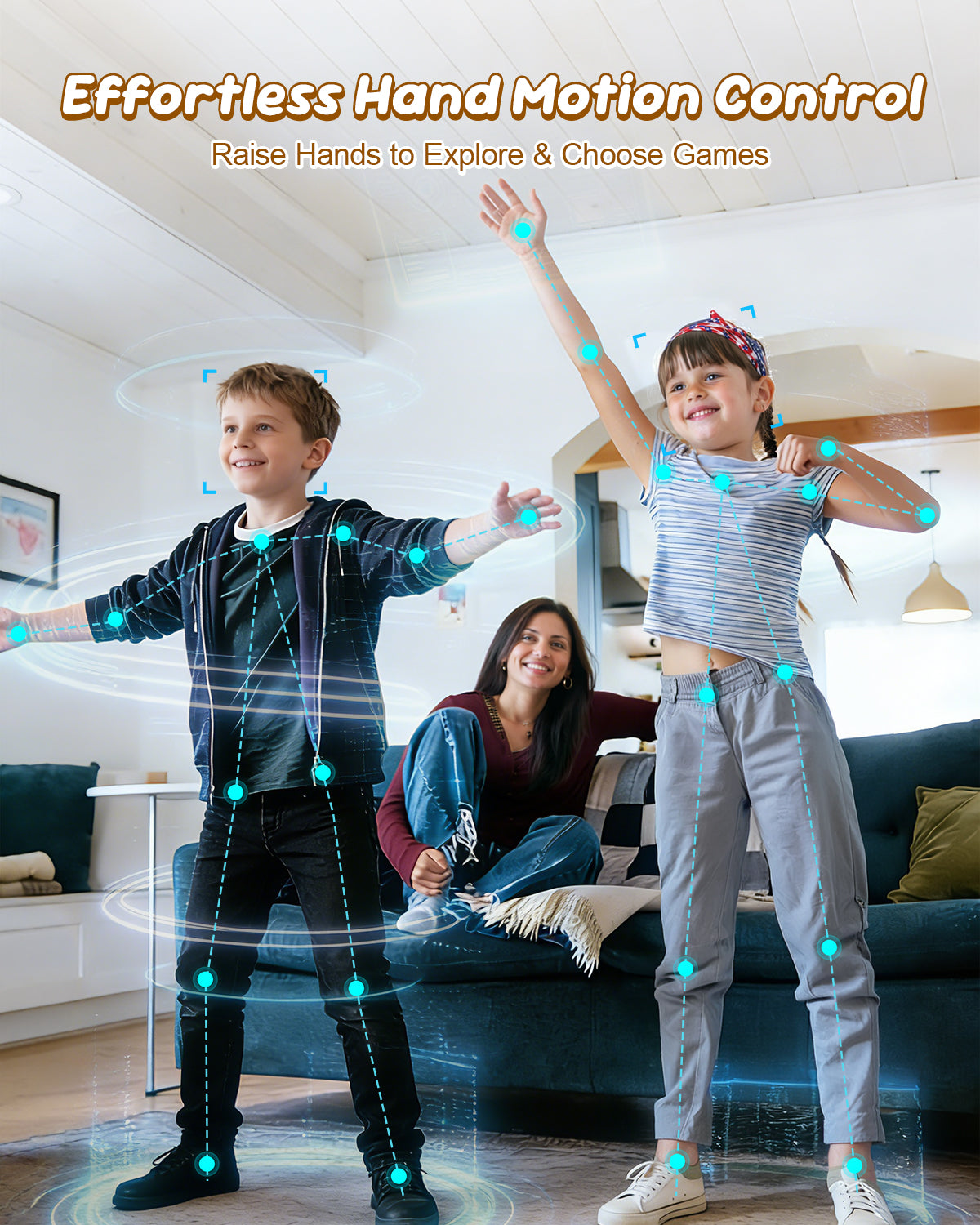 AR Motion Game Console for Kids & Adults Plug & Play TV Games, Indoor Physical Interactive Play, Ideal for Family Game Nights, Playtime & Playdates