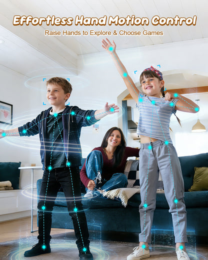 AR Motion Game Console for Kids & Adults Plug & Play TV Games, Indoor Physical Interactive Play, Ideal for Family Game Nights, Playtime & Playdates