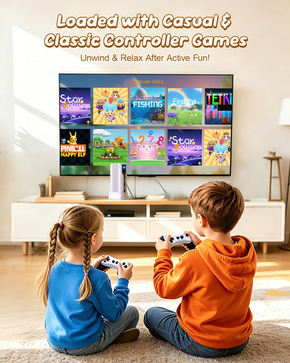 AR Motion Game Console for Kids & Adults Plug & Play TV Games, Indoor Physical Interactive Play, Ideal for Family Game Nights, Playtime & Playdates