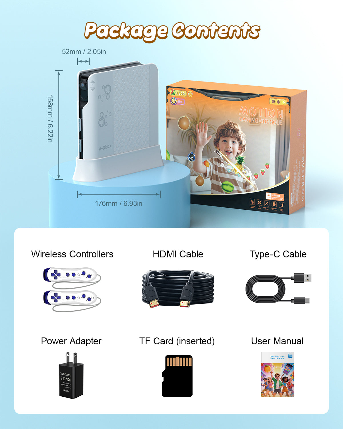 AR Motion Game Console for Kids & Adults Plug & Play TV Games, Indoor Physical Interactive Play, Ideal for Family Game Nights, Playtime & Playdates