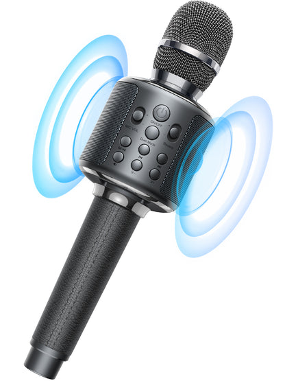 【新登場】MetFut カラオケマイク Bluetooth5.0 充電式 録音・伴奏 iPhone&Android対応