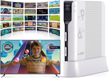 子ども・大人向けARアクションゲーム機、テレビに繋ぐだけですぐ遊べるゲーム – 家族でのゲームナイトや室内での体を動かすインタラクティブな遊びに最適